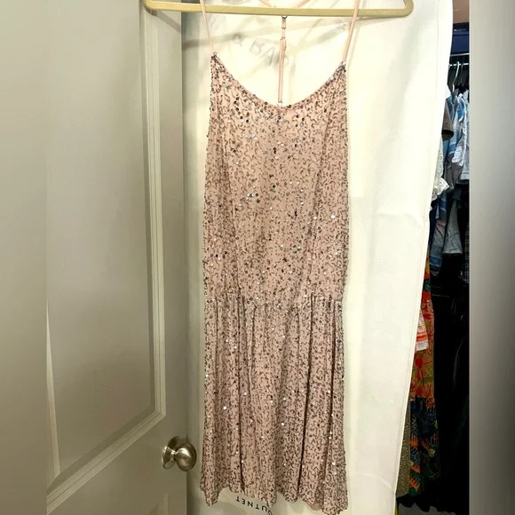 Alice + Olivia Beaded Silk Slip Dress - Picture 3 of 4